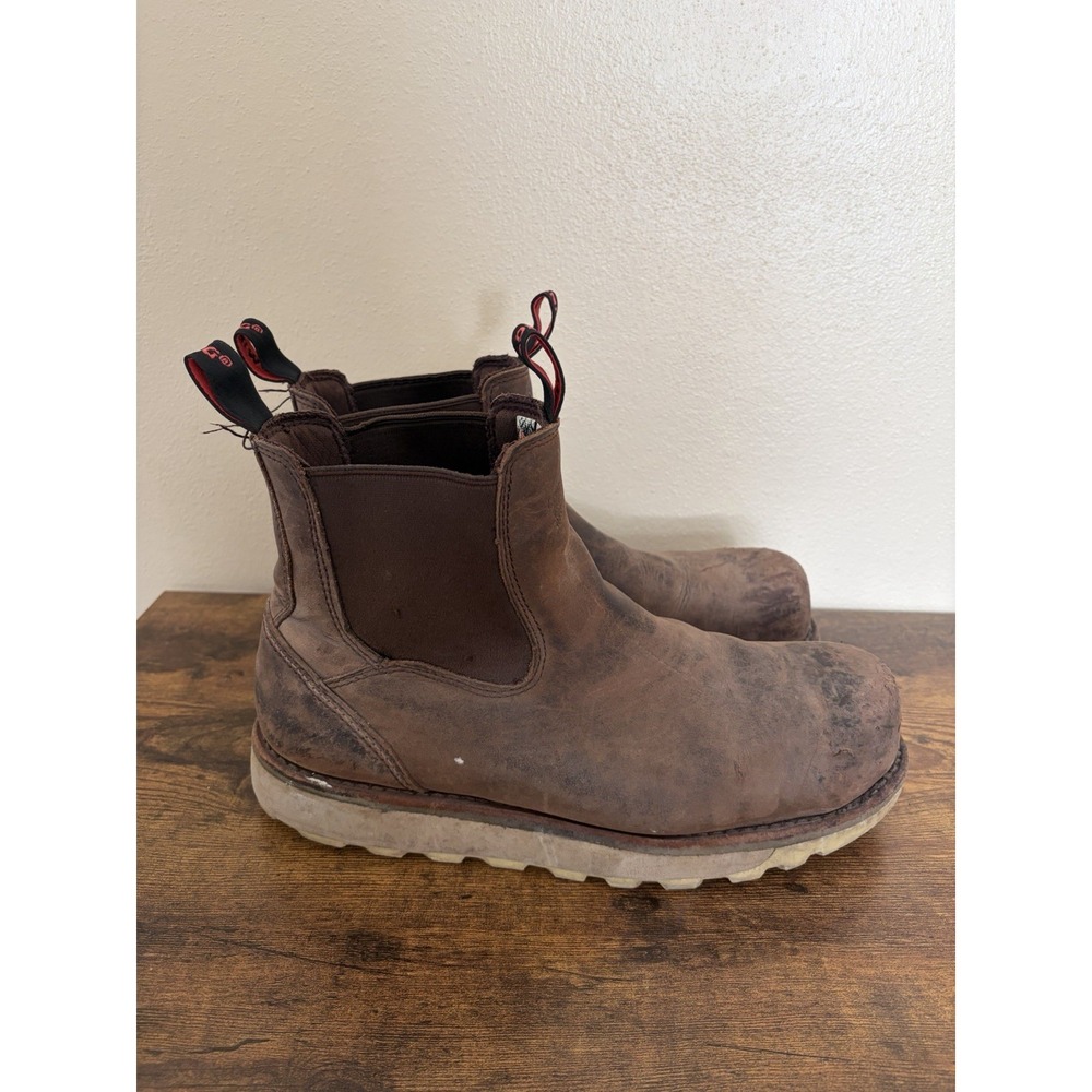 Red Wing Traction Tred Lite Men's 5-inch Safety Toe Chelsea 2446 Size 10D